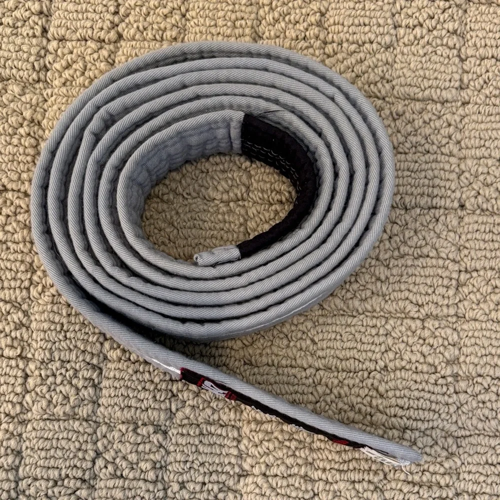 AK-47 Jiu-Jitsu Gray Belt with White Stripe